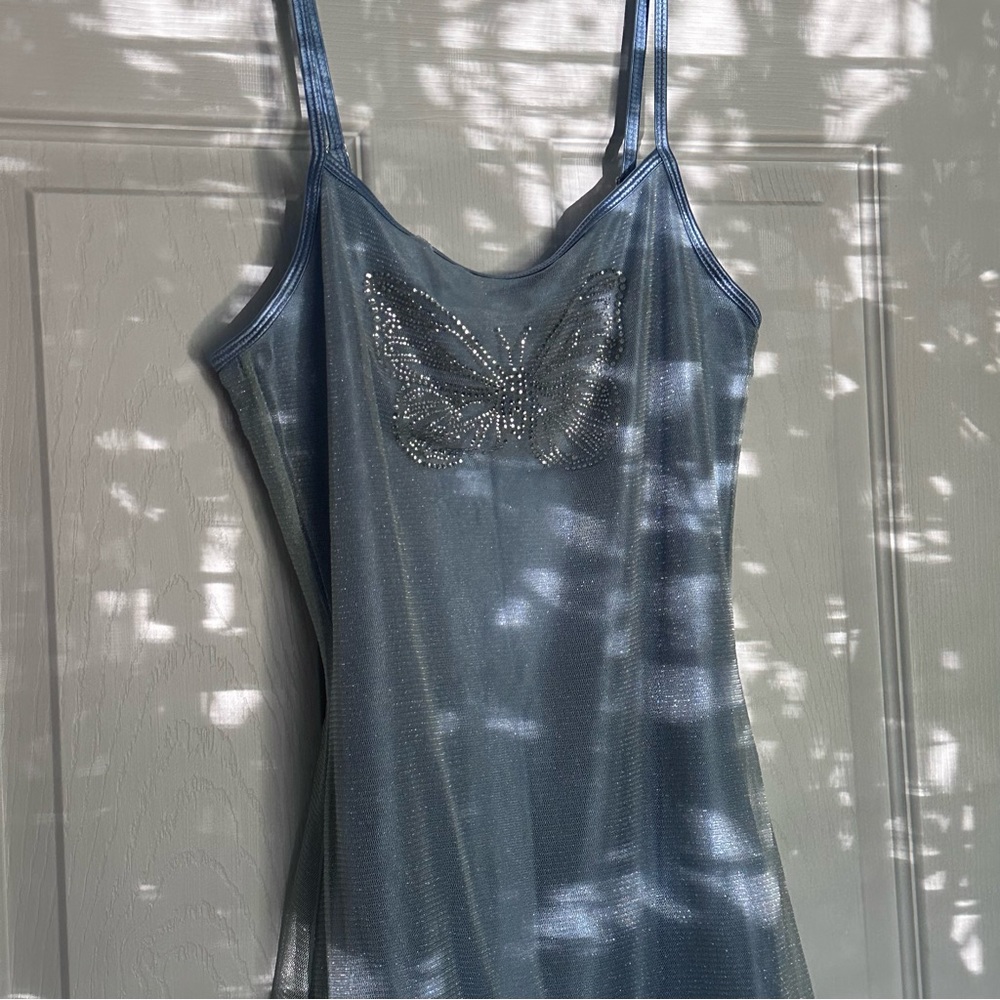 - [ ] Y2K Butterfly Baby Blue Mini Dress
